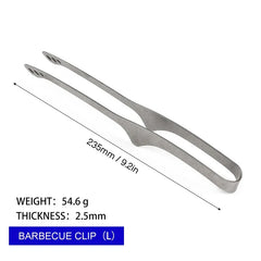 Ultralight Titanium Tea Cup Clip – Outdoor Anti-scalding Tongs for BBQ & Camping