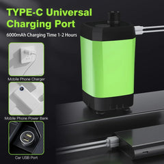 Camping Shower Pump Kit – Portable Outdoor Shower with Digital Display & 6000mAh Battery
