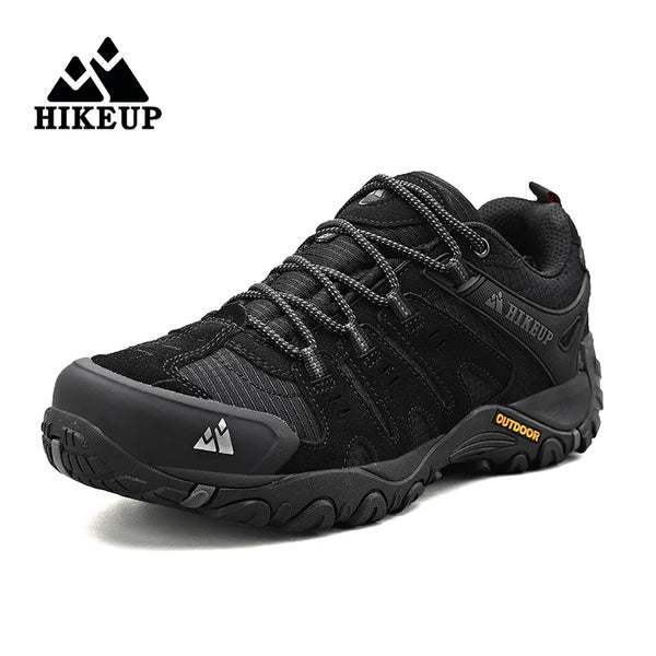 HIKEUP Men’s Suede Tactical Hiking Shoes – Outdoor Trekking Sneakers