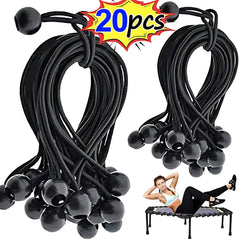 Elastic Bungee Ball Cords – Heavy Duty Tarp Tie Downs for Outdoor Use