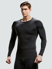 Men’s Compression Sports Set – Long Sleeve & Tights