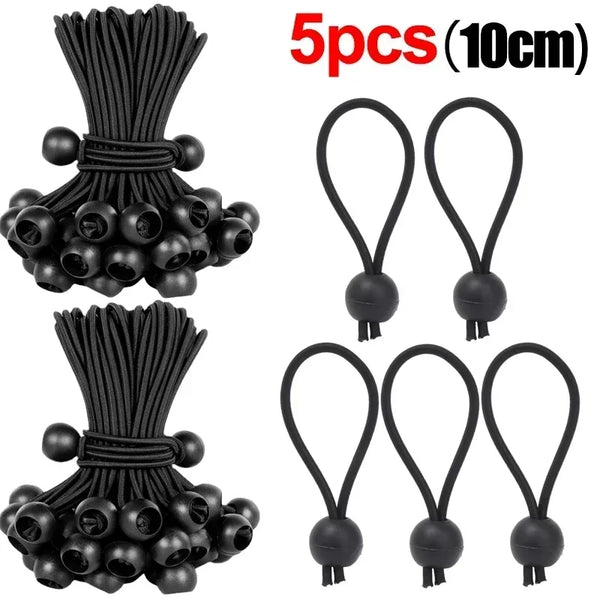 Elastic Bungee Ball Cords – Heavy Duty Tarp Tie Downs for Outdoor Use