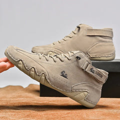 Men’s Waterproof Motorcycle Boots – Casual Winter High-Top Sneakers