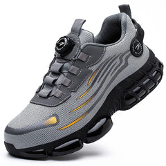 Men’s Safety Work Shoes – Anti-Smash, Anti-Puncture with Rotating Button