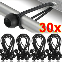 Elastic Bungee Ball Cords – Heavy Duty Tarp Tie Downs for Outdoor Use