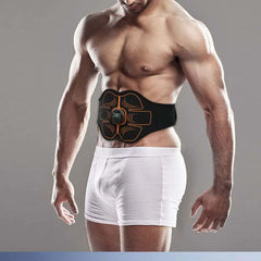 EMS Abs Trainer Toning Belt – USB Rechargeable Muscle Stimulator