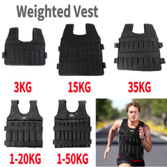Adjustable Weight Training Vest – 3/15/35kg Capacity (Empty Bag Design)