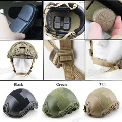 FAST MH Tactical Airsoft Helmet – Camouflage ABS Outdoor Sport Gear