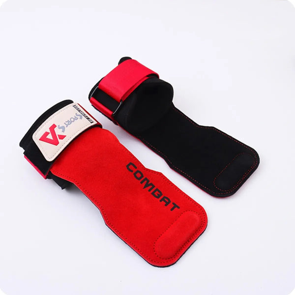 1 Pair Cowhide Gym Grip Pads – Anti-Slip Weightlifting Palm Protectors