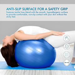 Thickened Yoga & Pilates Ball – 45CM–95CM Anti-Burst Exercise Ball