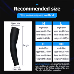 Sport Arm Compression Sleeve – UV Protection for Basketball, Cycling, Running, & More