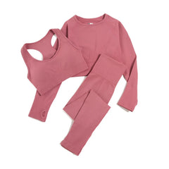 WAREBALL Seamless Women’s Yoga Set – 2/3/4 Piece Gym Outfit