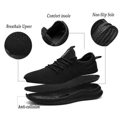 Men’s Lightweight Breathable Sneakers – Casual Walking & Gym Shoes