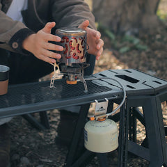 Gas Canister Hook – Stainless Steel Stove Tank Hanger for Camping Tables