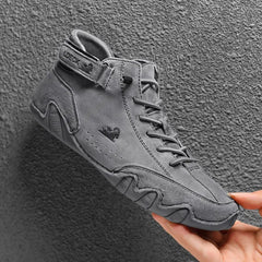 Men’s Waterproof Motorcycle Boots – Casual Winter High-Top Sneakers