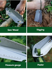 Compact Tactical Camping Shovel – Multi-Functional Stainless Steel Survival Tool
