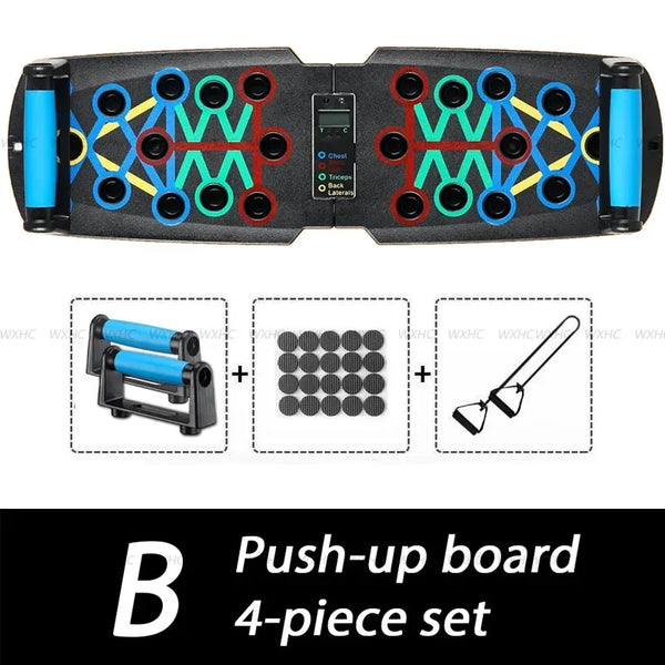 Smart Push-Up Board with Counter – Foldable Multi-Angle Strength Trainer