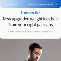 EMS Abs Trainer Toning Belt – USB Rechargeable Muscle Stimulator