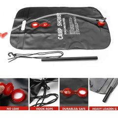 20/40L Solar Shower Bag – Foldable Outdoor Water Bag for Camping & Bathing