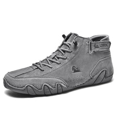 Men’s Waterproof Motorcycle Boots – Casual Winter High-Top Sneakers