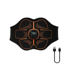 EMS Abs Trainer Toning Belt – USB Rechargeable Muscle Stimulator