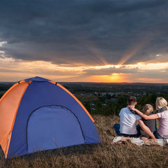 TOMSHOO 3-4 Person Lightweight Camping Tent – Outdoor Backpacking Tent with Rainfly for Family Hiking, Beach, Fishing