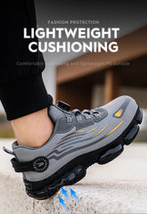 Men’s Safety Work Shoes – Anti-Smash, Anti-Puncture with Rotating Button