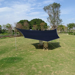5.1x5.1m Large Waterproof Octagon Camping Tarp – Outdoor Sun Shelter Awning, Butterfly Tent Shade Canopy for Beach & Travel