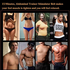 EMS Abs Muscle Stimulator – USB Rechargeable Fitness Massager