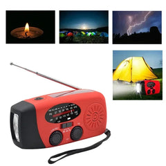 Multifunctional Emergency Radio – Hand Crank, Solar, Power Bank, NOAA/FM/AM