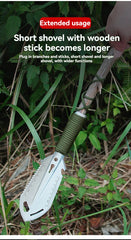 Compact Tactical Camping Shovel – Multi-Functional Stainless Steel Survival Tool
