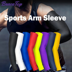 Sport Arm Compression Sleeve – UV Protection for Basketball, Cycling, Running, & More