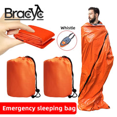 Portable Emergency Survival Sleeping Bag – Waterproof Thermal Mylar Sack for Outdoor Rescue & Camping