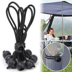 Elastic Bungee Ball Cords – Heavy Duty Tarp Tie Downs for Outdoor Use