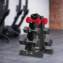 3 Tier Metal Dumbbell Rack Stand Compact A Frame Dumbbell Rack Dumbbell Storage Rack for Home Gym