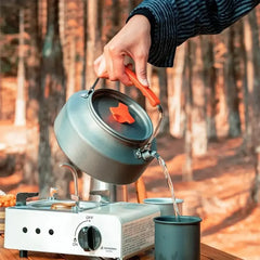Y1 Camping Kettle – 1.1L Portable Teapot for Outdoor Cooking & Tea Brewing