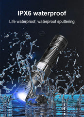2,000,000LM Ultra-Bright Flashlight – Zoomable Waterproof Torch with Digital Display