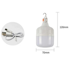 60W USB Rechargeable LED Camping Lantern – Emergency Light for Outdoor Use