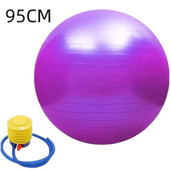 Thickened Yoga & Pilates Ball – 45CM–95CM Anti-Burst Exercise Ball
