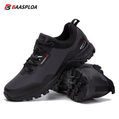 Baasploa Men’s Waterproof Hiking Shoes – Anti-Skid Outdoor Travel Sneakers