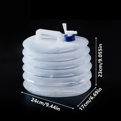 Portable Foldable Water Carrier – 5/10/15L Collapsible Container for Camping & Emergencies