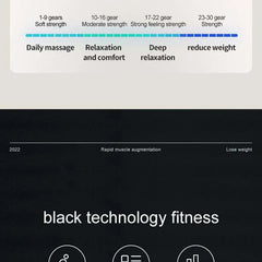 EMS Abs Trainer Toning Belt – USB Rechargeable Muscle Stimulator