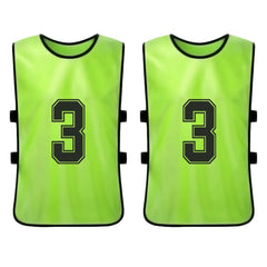 Quick-Dry Numbered Soccer Pinnies – 2/6PCS Team Sports Vests