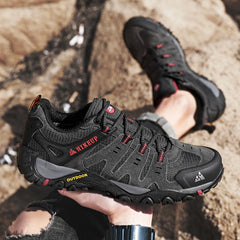 HIKEUP Men’s Suede Tactical Hiking Shoes – Outdoor Trekking Sneakers