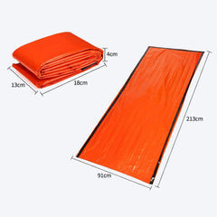 Portable Emergency Survival Sleeping Bag – Waterproof Thermal Mylar Sack for Outdoor Rescue & Camping
