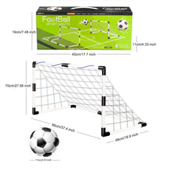 Football Goal Post Frame Set Sports Toy Folding Soccer Goal Net Inflatable Football for Outdoor Team Sports Soccer Accessories