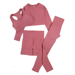 WAREBALL Seamless Women’s Yoga Set – 2/3/4 Piece Gym Outfit