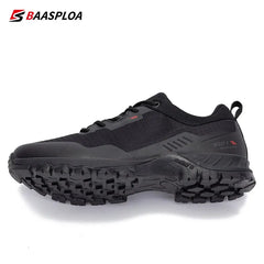Baasploa Men’s Waterproof Hiking Shoes – Anti-Skid Outdoor Travel Sneakers