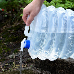 Portable Foldable Water Carrier – 5/10/15L Collapsible Container for Camping & Emergencies