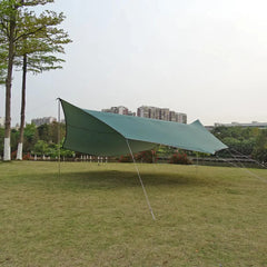 5.1x5.1m Large Waterproof Octagon Camping Tarp – Outdoor Sun Shelter Awning, Butterfly Tent Shade Canopy for Beach & Travel